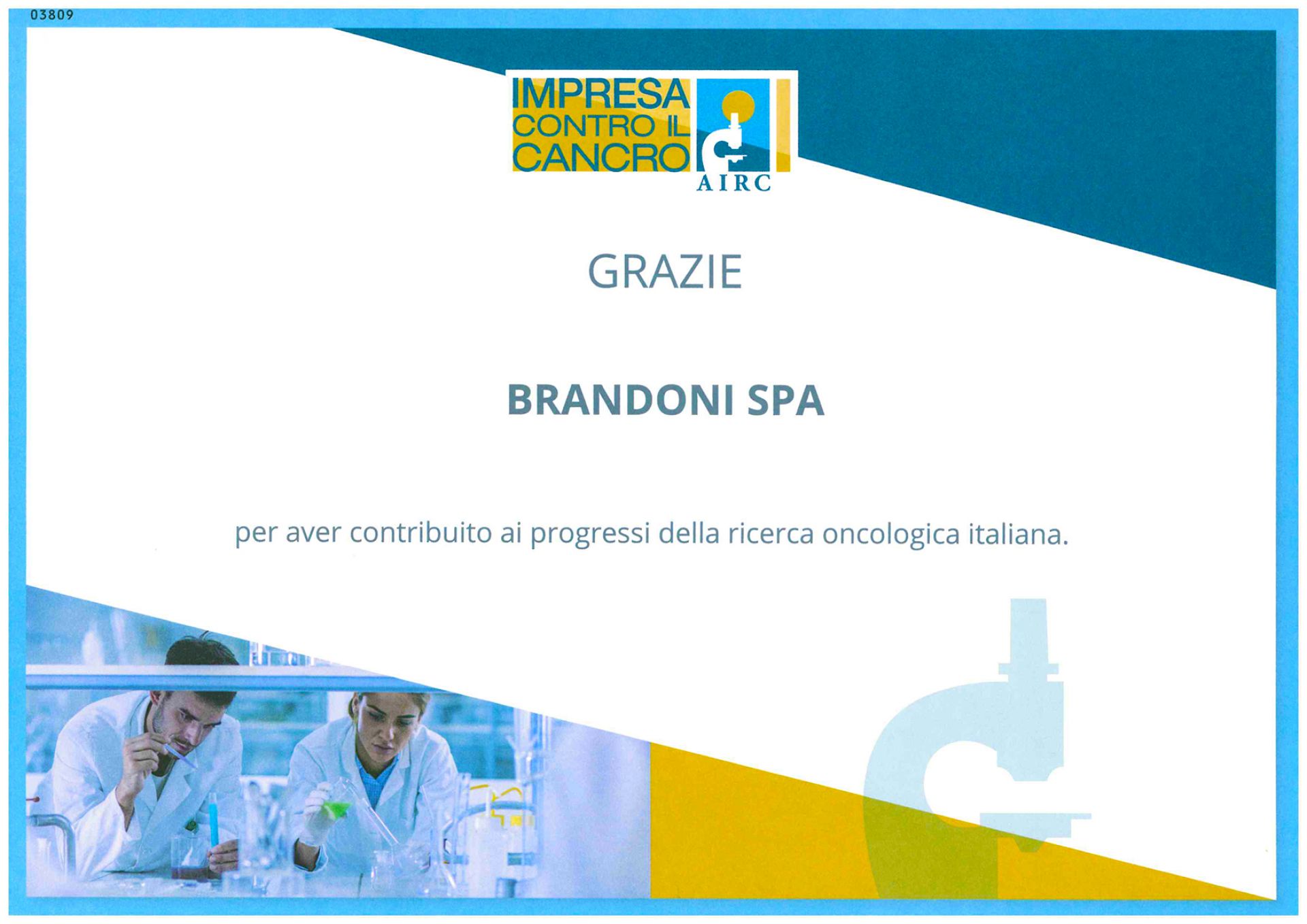 Brandoni sostiene AIRC